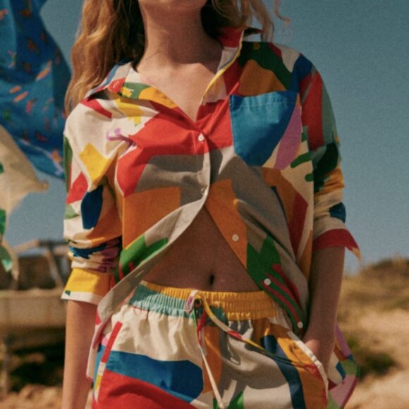 Sézane x G.kero Geometrique Multico Max Shirt & Shorts - Picture 4 of 4